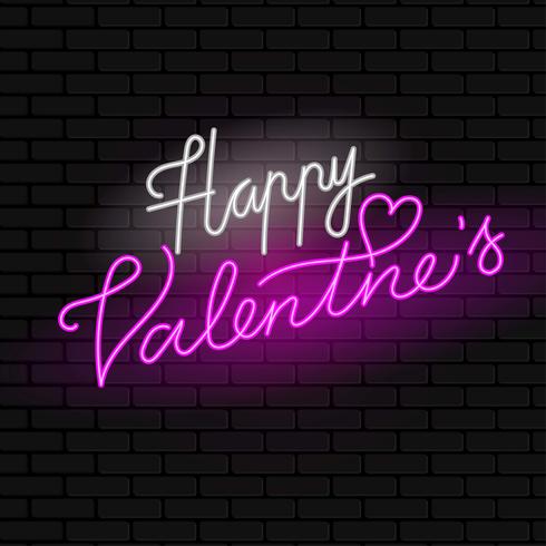 Happy Valentine Neon Sign