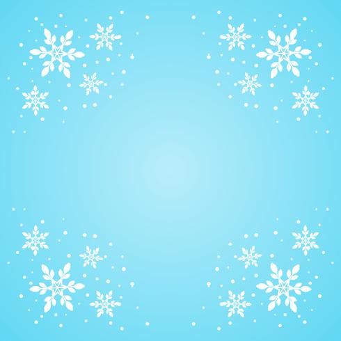 Snowflake border  vector