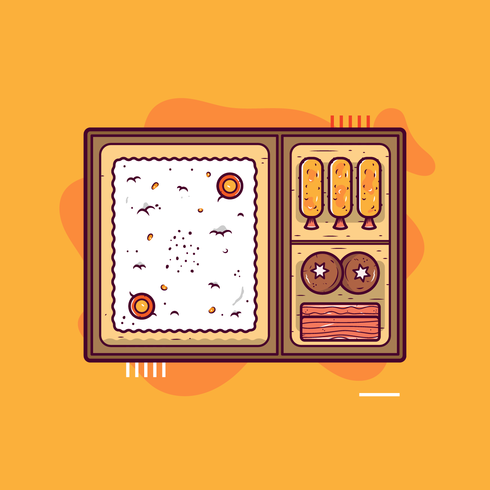 Bento Box Vector