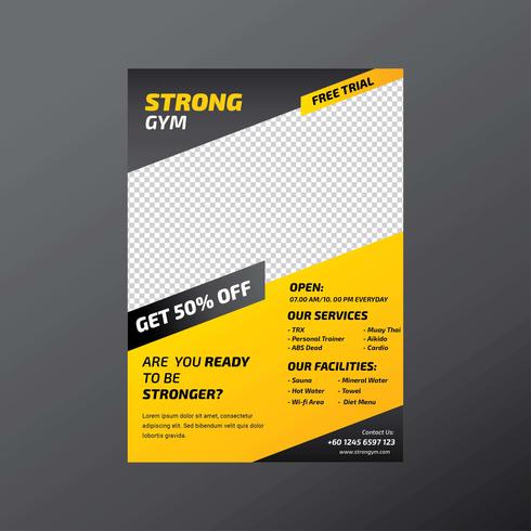 gym flyer ai free download - personal training flyer - Urbanbrush