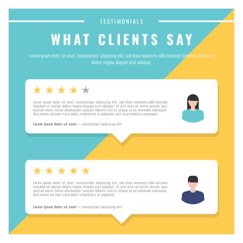 Person Leaving Comment And Rating Elements Illustration vector