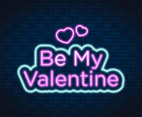 Neon Valentine Illustration vector