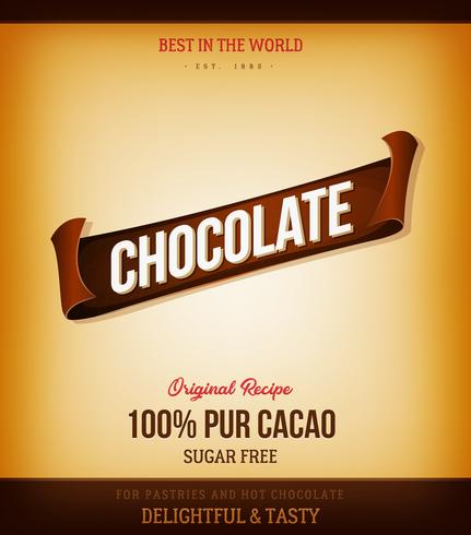 Chocolate Product Background vector