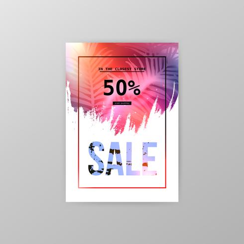 Sale website banner vector