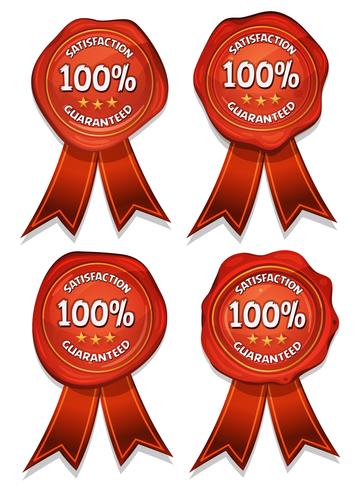Wax Seals With Ribbons vector