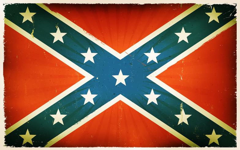 Vintage American Confederate Flag Poster Background - Download Free ...