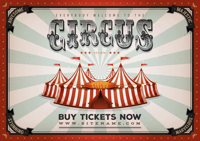 Vintage Circus Poster Background vector