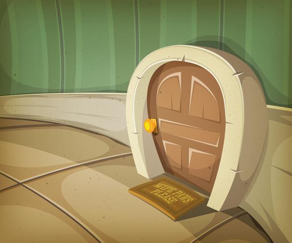 Mouse Home Inside House vector