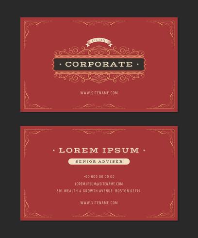 Luxury Business Card vector