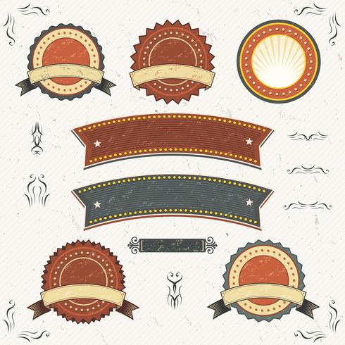 Grunge Banner Set vector