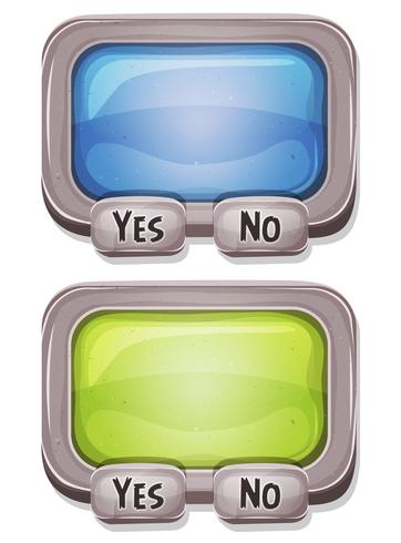 Answer Box For Ui Game vector