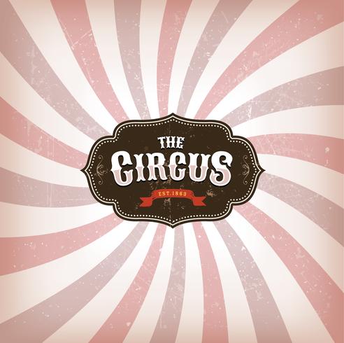 Circus Background With Grunge Texture vector