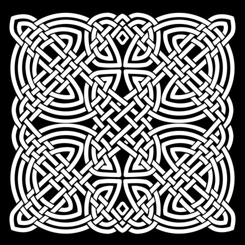 White And Black Celtic Mandala Background vector