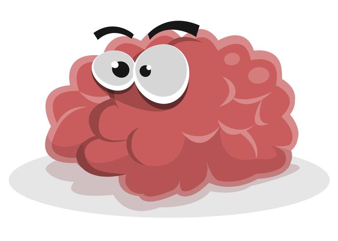 Funny Brain Character vector
