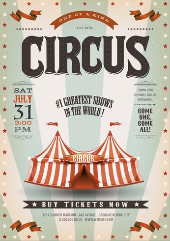 Retro And Grunge Circus Background vector