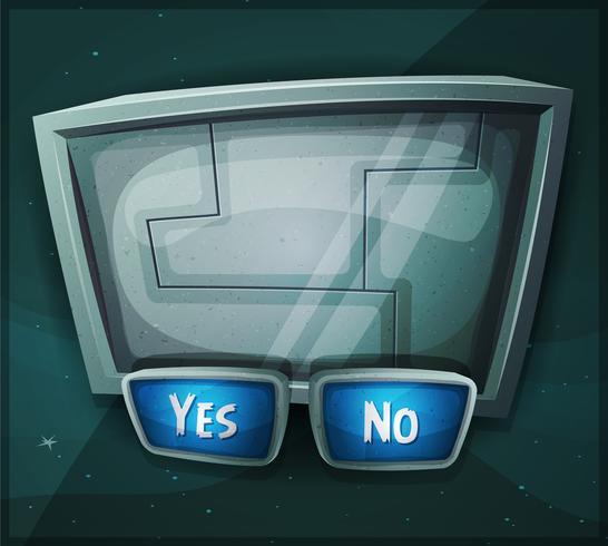 Space Scifi Sign For Ui Game vector