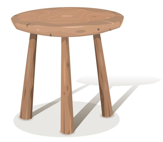 Wood Stool vector