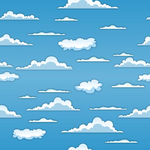 Seamless Clouds Background vector