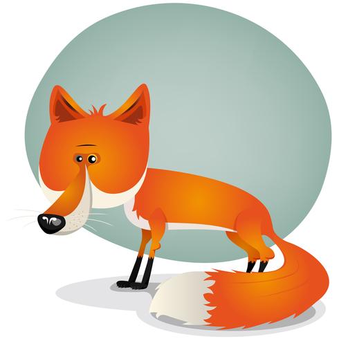 Cute Fox Character vector