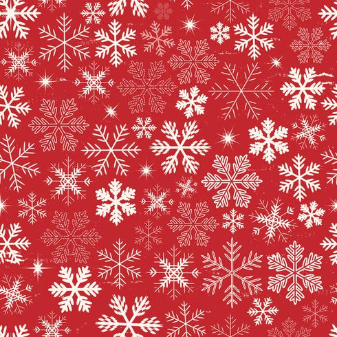 Seamless Christmas Snowflakes Background vector