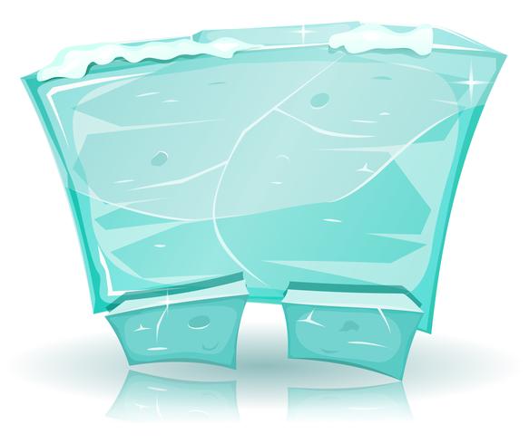 Funny Ice Sign For Ui Game vector