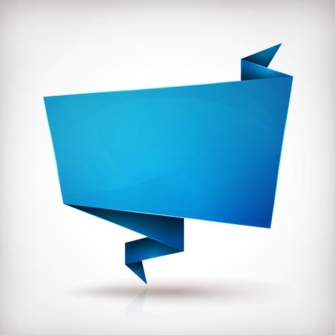 Origami Paper Speech Bubble vector