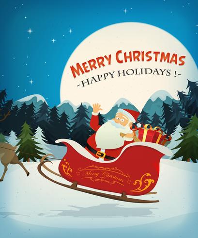 Merry Christmas Card 269571 Vector Art at Vecteezy