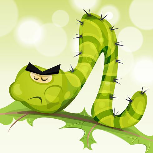 Funny Caterpillar Character vector