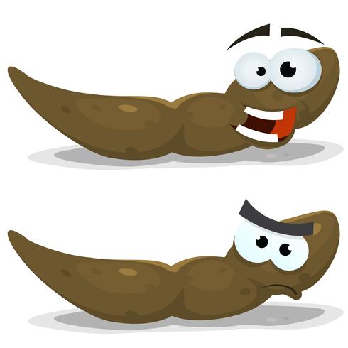 Cartoon Funny Dung Character vector