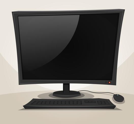 Offline Desktop Computer vector