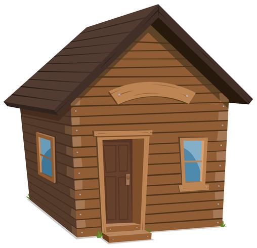 Wood House Lifestyle vector