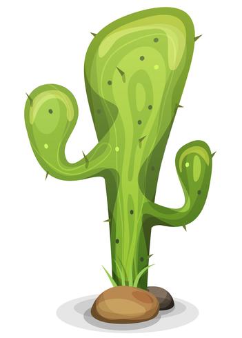 Cactus mexicano de dibujos animados vector