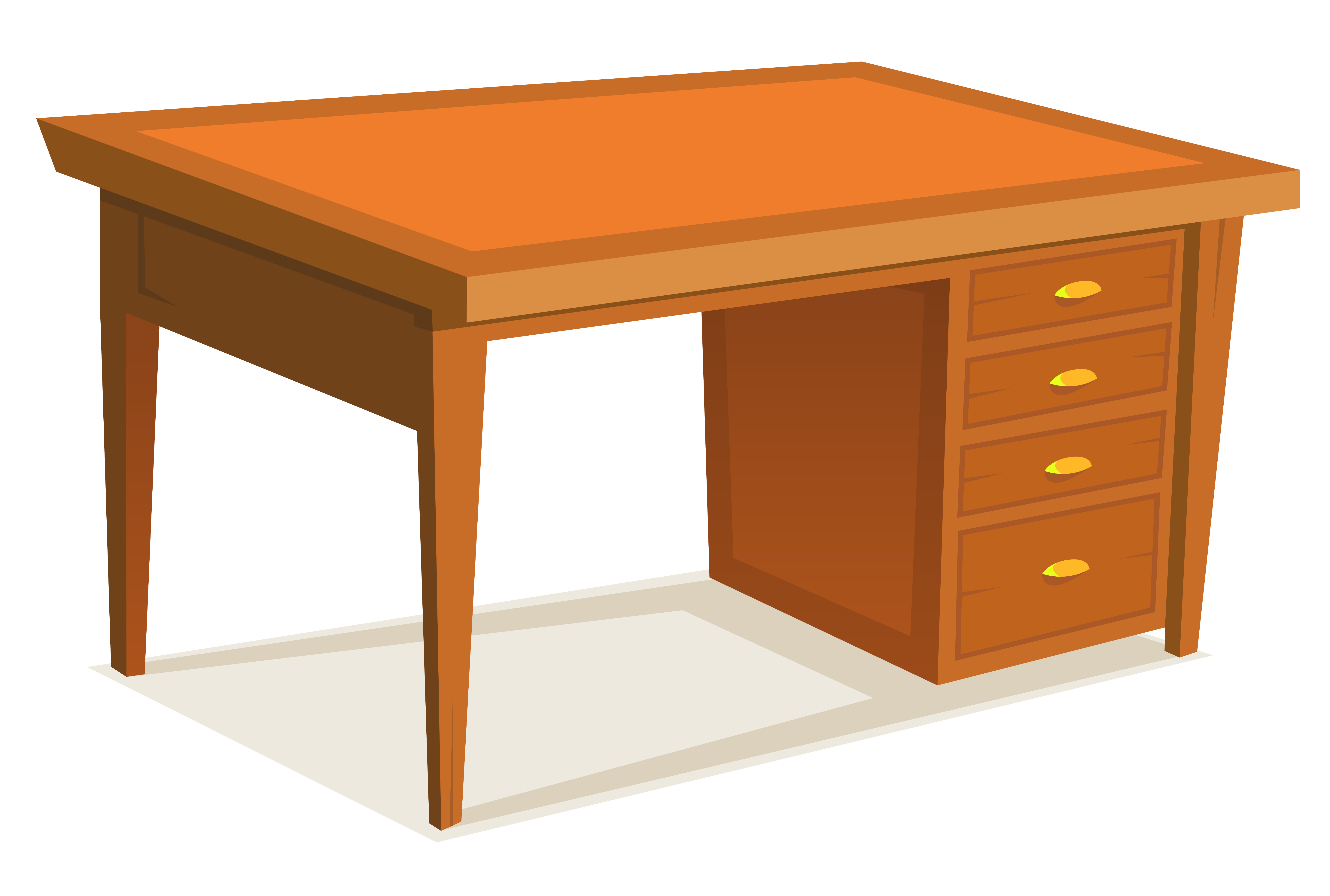 Cartoon Office Desk 269690 Vector Art at Vecteezy