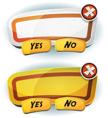 Road Sign Agreement Panel For Ui Game vector