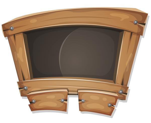 Funny Blackboard Sign For Ui Game vector