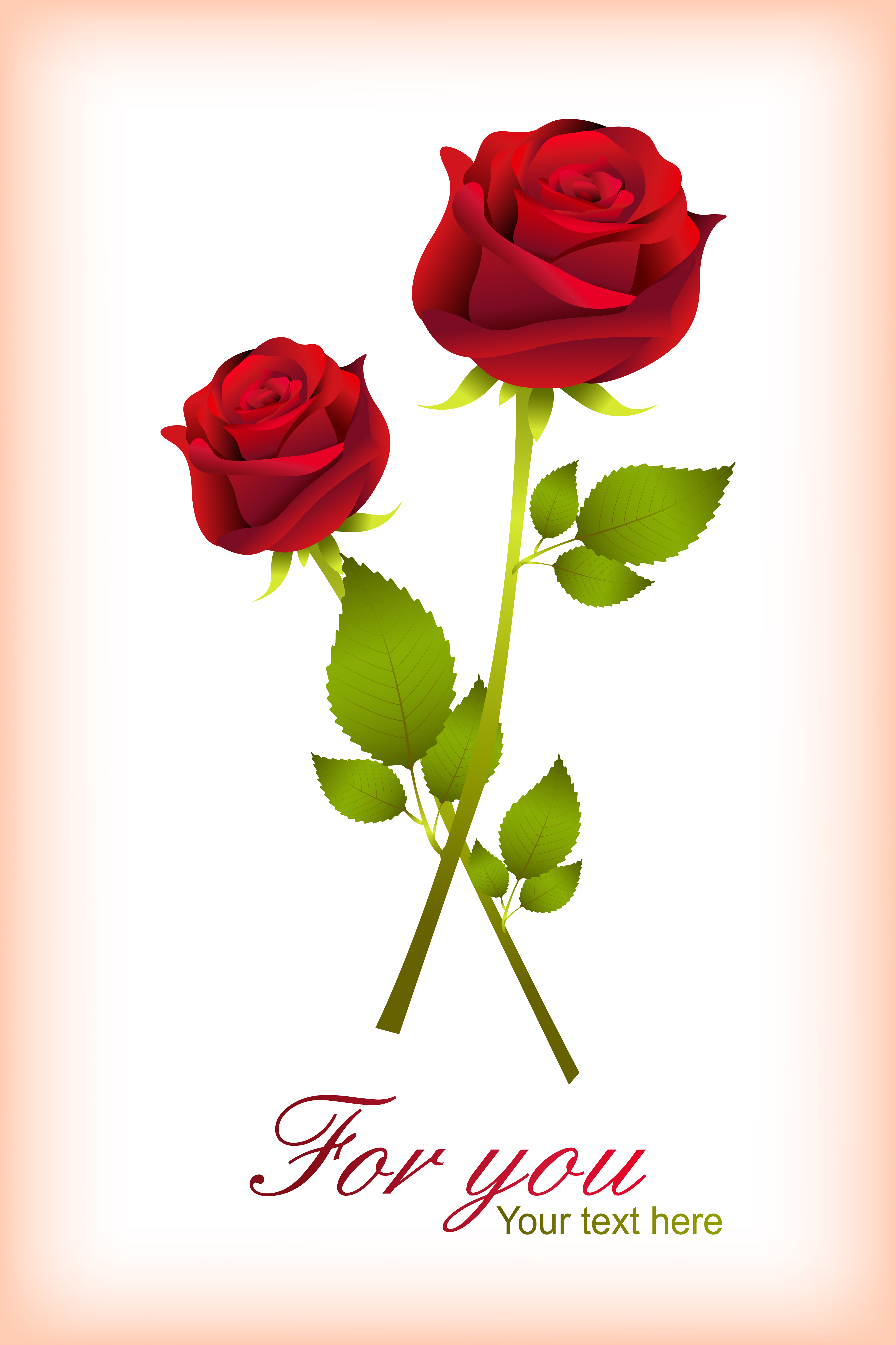 Love Card With Rose Vector Art At Vecteezy Love Card With Rose Vector Art At Vecteezy