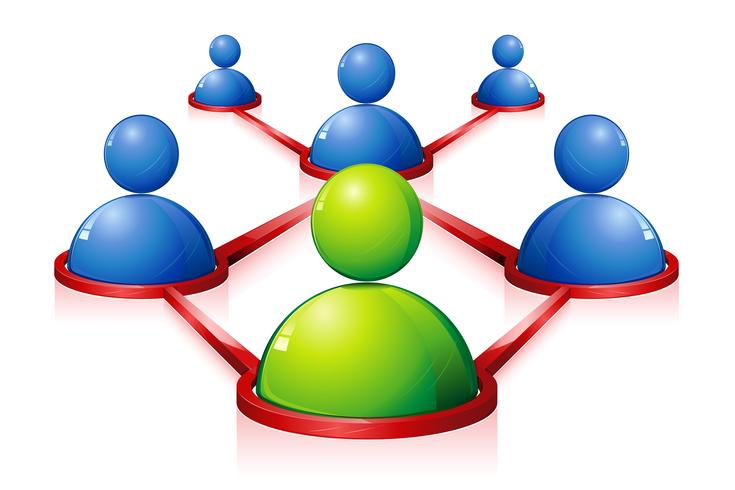 Human Networking vector