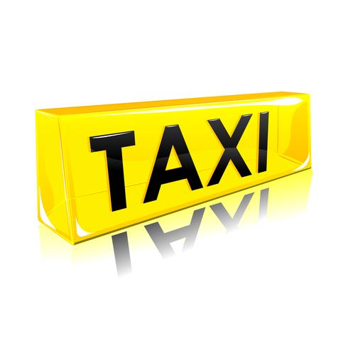 Símbolo de taxi vector