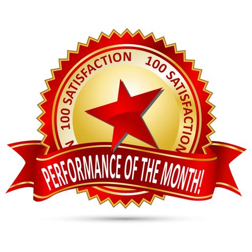 Performance of the Month Award vector