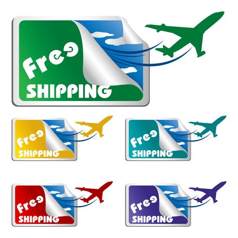 Free Shipping Tags vector