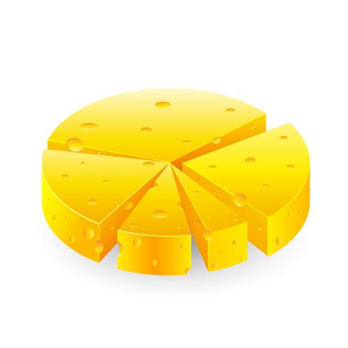 Cheesy Pie Chart vector