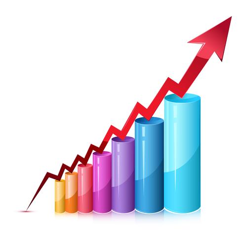 Gráfico de barras vector