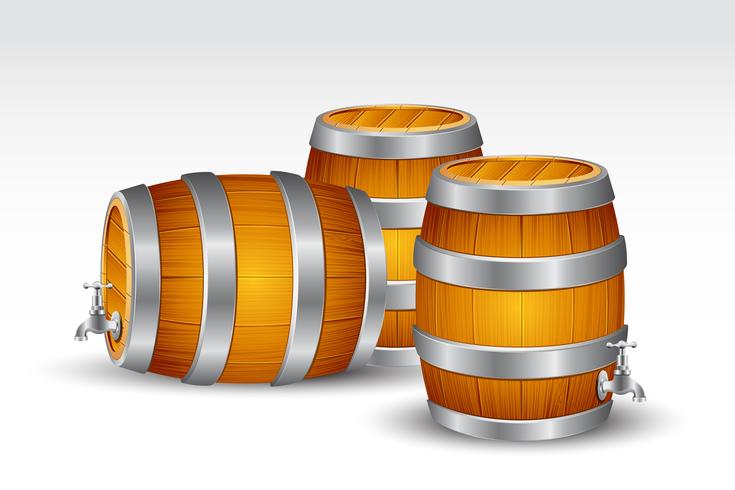 Barril de cerveza vector