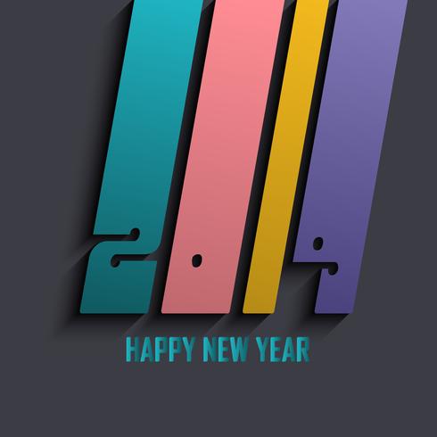 Modern Happy New Year background  vector