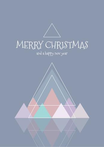 Scandinavian style Christmas card  vector