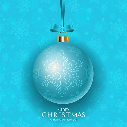 Christmas bauble background  vector