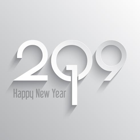 Minimilist Happy New Year background   vector