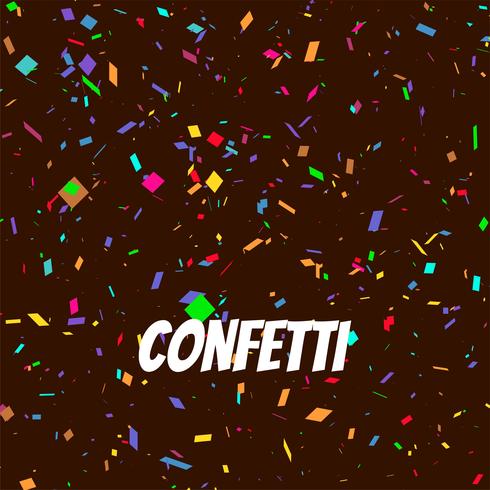 Abstract decorative colorful confetti background vector