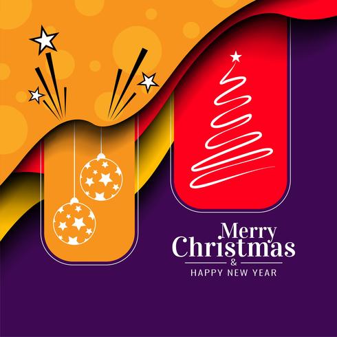 Abstract Merry Christmas festival celebration background vector