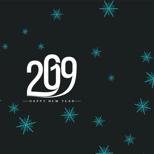 Beautiful Happy New Year 2019 background vector